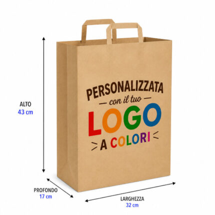Shopper 32x43 h x17 avana piatto