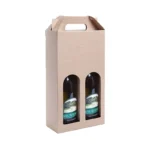 Wine Box per 2 bottiglie Avana - immagine 3